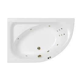 Ванна WHITECROSS Aquarella 170x110 левая LINE бронза