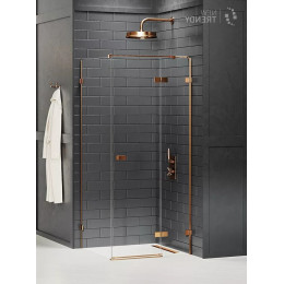 Душевое ограждение NEW TRENDY AVEXA COPPER BRUSHED R 120x110x200 EXK-3603 брашированная медь