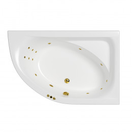 Ванна WHITECROSS Aquarella 170x110 правая SMART золото