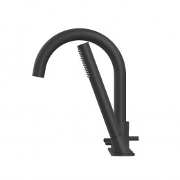 Смеситель для ванны на 4 отверстия WHITECROSS Y Y1232BL черный мат