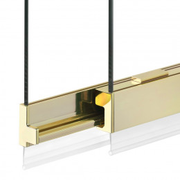 Шторка для ванны NEW TRENDY SENSI LIGHT GOLD 100x150 P-0102 светлое золото