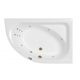 Ванна WHITECROSS Aquarella 170x110 правая LINE бронза