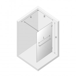 Душевое ограждение NEW TRENDY AVEXA GOLD BRUSHED 140x200 EXK-7031 брашированное золото