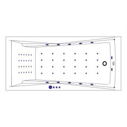 Ванна WHITECROSS Palace 170x75 NANO хром