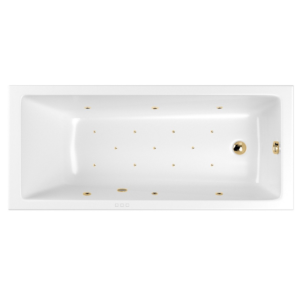 Ванна WHITECROSS Wave Slim 150x70 RELAX золото