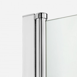 Дверь в нишу NEW TRENDY NEW SOLEO складные L 90x195 D-0133A хром