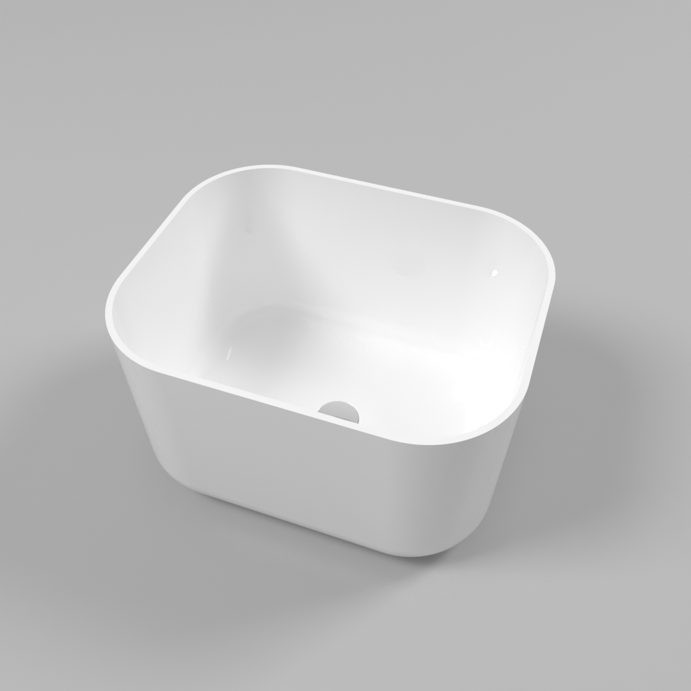 Умывальник WHITECROSS Lazurit 50x40 белый глянец иск. камень