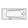 Ванна WHITECROSS Wave Slim 170x75 NANO золото