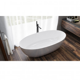 Ванна WHITECROSS Diamond 170x87 белый глянец иск. камень