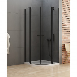 Душевое ограждение NEW TRENDY NEW SOLEO BLACK 80x80x195 K-0538 черный