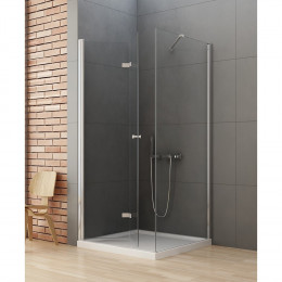 Душевое ограждение NEW TRENDY NEW SOLEO складные двери L 100x80x195 D-0150A/D-0087B хром