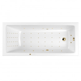 Ванна WHITECROSS Wave Slim 170x75 NANO золото