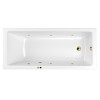 Ванна WHITECROSS Wave Slim 170x75 SOFT золото