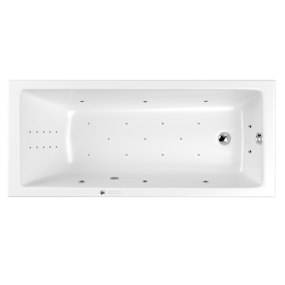Ванна WHITECROSS Wave Slim 180x80 ULTRA NANO хром