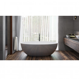 Ванна WHITECROSS Diamond 170x87 белый глянец иск. камень