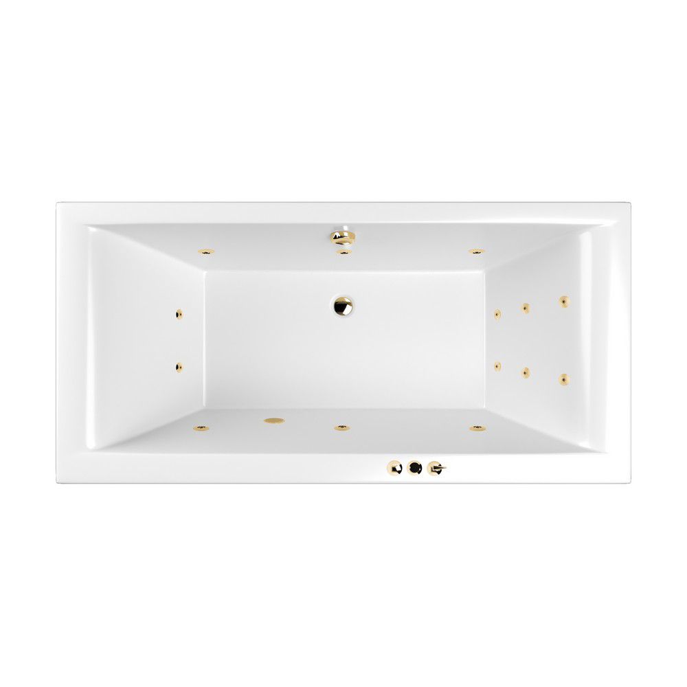 Ванна WHITECROSS Savia Duo 170x80 SMART золото