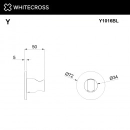 Кронштейн точечный WHITECROSS Y1016BL черный мат