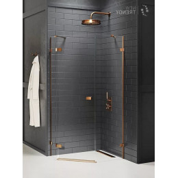 Душевое ограждение NEW TRENDY AVEXA COPPER BRUSHED L 100x80x200 EXK-3826 брашированная медь
