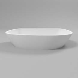 Умывальник WHITECROSS Ametrine 60x37 белый мат иск. камень