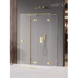 Душевое ограждение NEW TRENDY AVEXA GOLD SHINE R 120x110x200 EXK-2152 золото