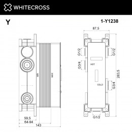 Встраиваемая часть WHITECROSS Y1238