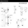 Система для биде наружного монтажа WHITECROSS Y SYSYBI3CR хром