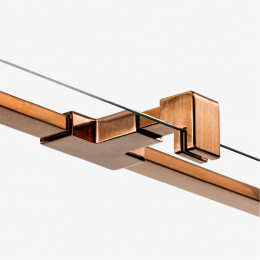 Дверь в нишу NEW TRENDY AVEXA COPPER BRUSHED 100x200 EXK-3535 брашированная медь
