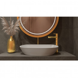 Умывальник WHITECROSS Ametrine 60x37 белый мат иск. камень