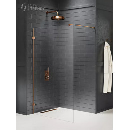 Душевое ограждение NEW TRENDY AVEXA COPPER BRUSHED 120x200 EXK-7149 брашированная медь