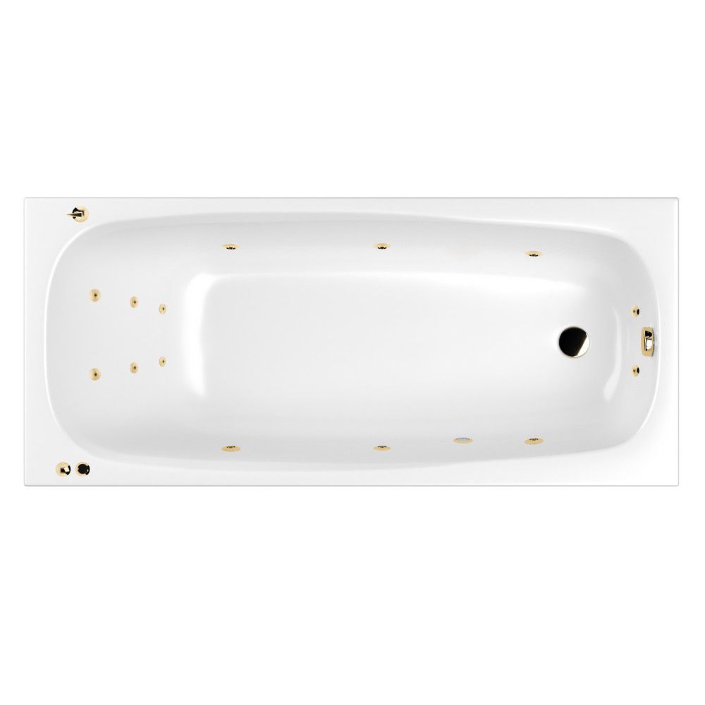 Ванна WHITECROSS Layla Slim 180x80 SMART золото