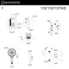 Система для ванны скрытого монтажа WHITECROSS Y YSET06TOPNIB брашированный никель
