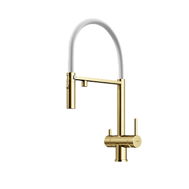 брашированное золото/белый