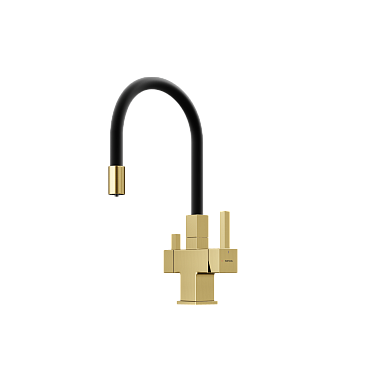 брашированное золото/черный