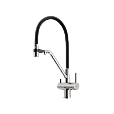 брашированный никель/черный