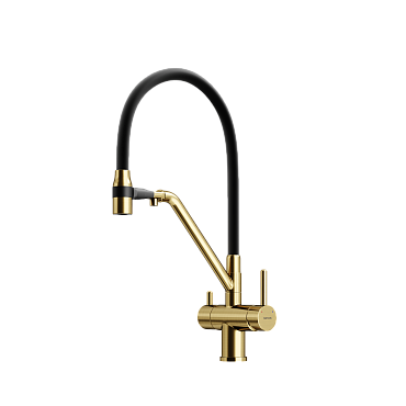 брашированное золото/черный