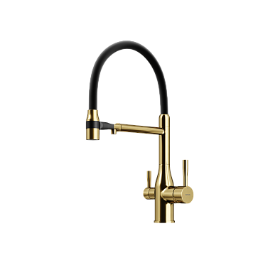 брашированное золото/черный