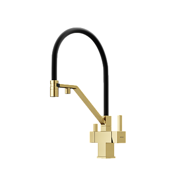 брашированное золото/черный