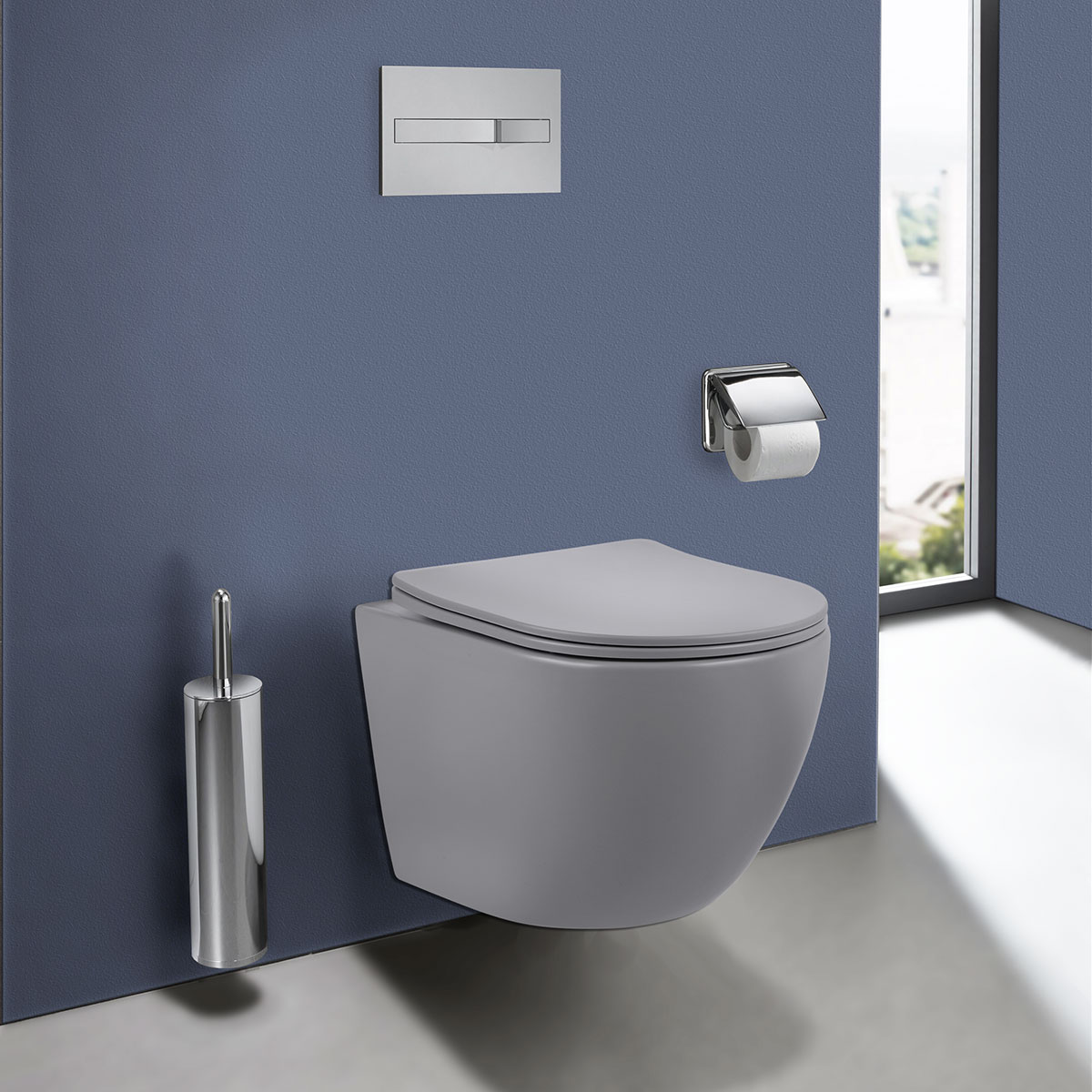 матовый серый