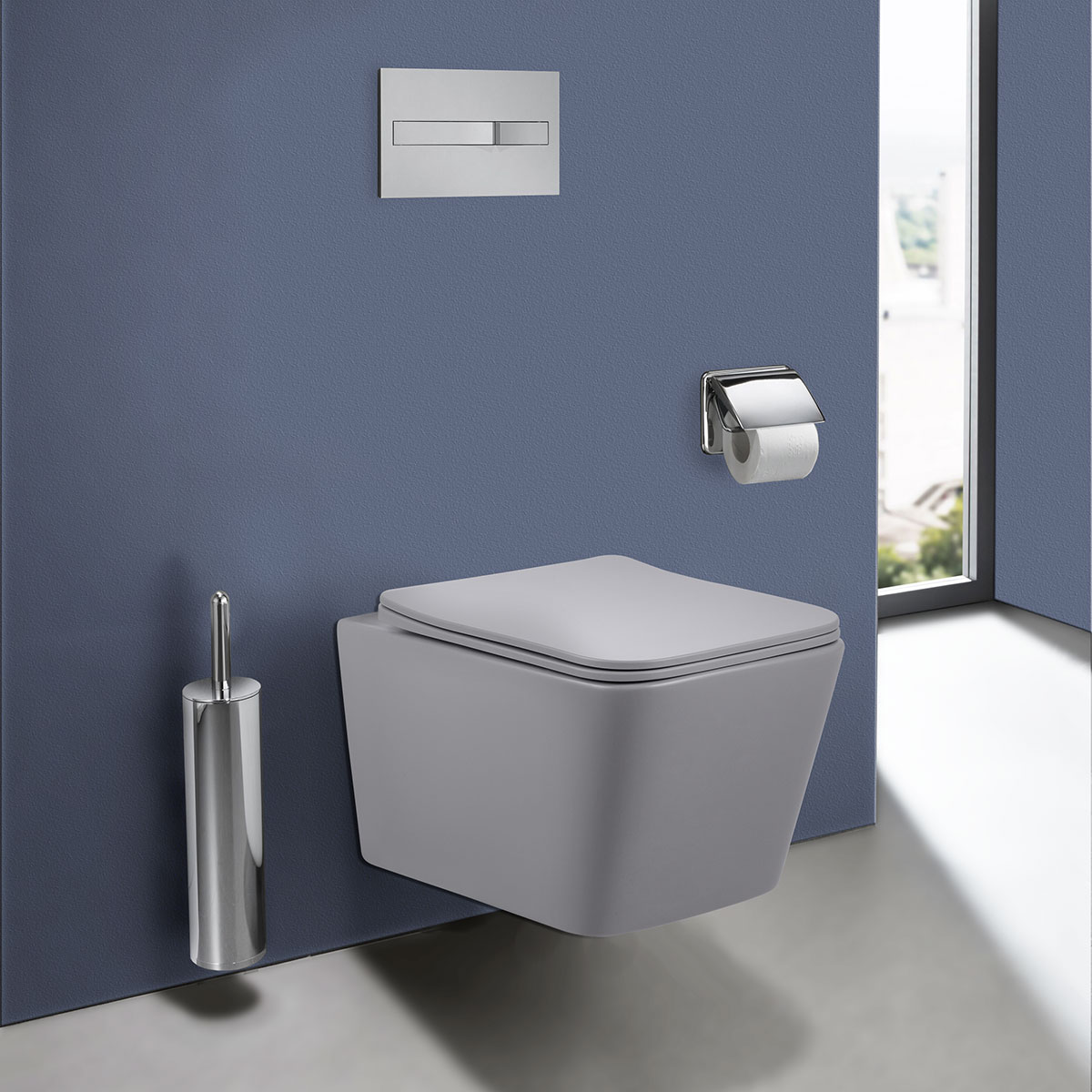 матовый серый